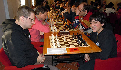 L'incontro finale fra i primi due classificati del torneo Open, Enrico Timothy Testa e Jacopo Gennari