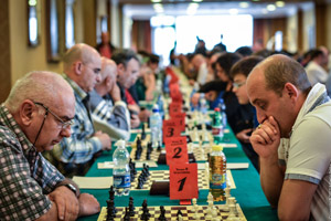 Simone Marangoni (a destra) vincitore del torneo B